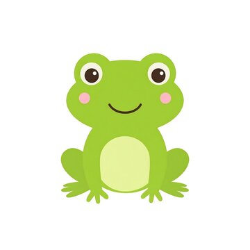Cute cartoon frog