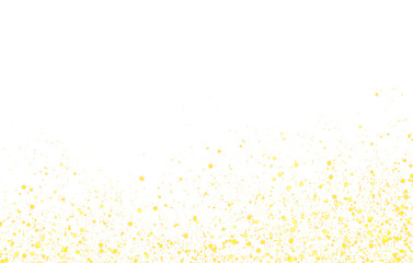 Naklejka premium The dust sparks and golden stars shine with special light. Vector sparkles on a transparent background Glitter golden star and light wave. Christmas Holiday banner with glow particle Set spark glitter