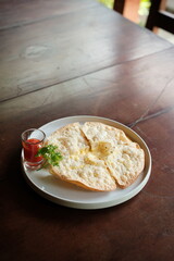 Authentic Mexican tostadas with melting cheese and salsa, perfect for a vibrant fiesta or delicious appetizer promotion at your trendy restaurant