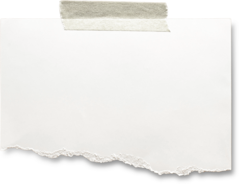 Torn paper edges on transparent background. Torn sheets of paper. Torn paper strips set. Sticky notes, shreds of notebook pages. Vector illustration realistic torn paper edges