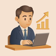 Business Growth and Analysis Illustration