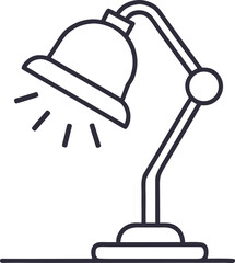 vector illustration of a lamp