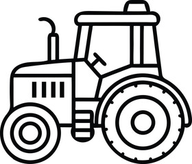 tractor isolated on white background