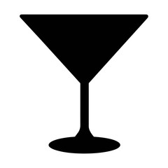 Martini glass vector icon illustration for cocktail bar menu and drink recipe design elements download