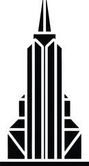 Fototapeta premium futuristic vertical farm skyscraper coloring page illustration on transparent background