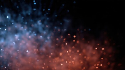 Amazing holiday colorful fireworks display, full frame, sparks, colored stars, nebula, black night sky, comets, festive wallpaper, copy space