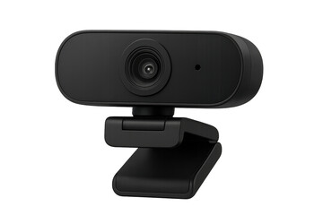 Black modern webcam capturing online video communication