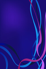 Sports abstract gradient  background with colorful wavy stripes.Vector illustration