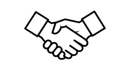 Naklejka premium Agreement Handshake Partnership Cooperation Trust Business Deal