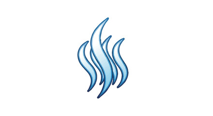 Naklejka premium Steam vapor outline icon vector 