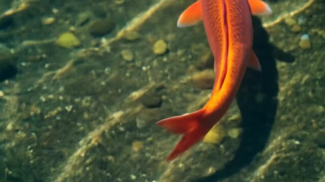 Orange fish swimming in water