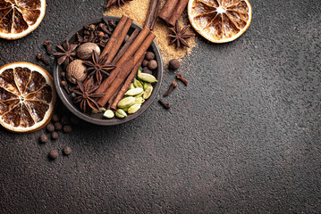 Christmas spices for mulled wine