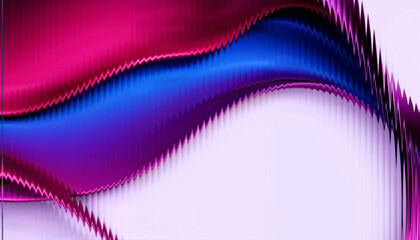 Vibrant Pink and Blue Wave Background with Glass Effect - Dynamic Abstract Texture