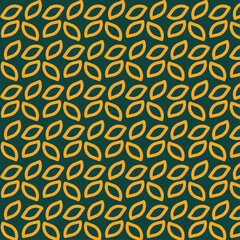 Stylized Leaf Pattern in Warm and Cool Tones