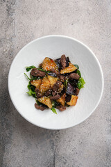 Savory Asian StirFry featuring a delicious mix of fresh mushrooms