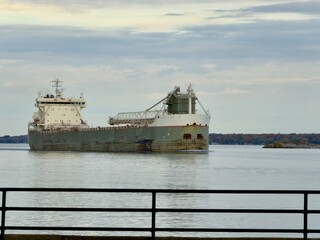 Lake hopper carrying freight on the great lakes