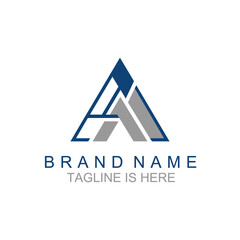 Letter A logo icon design template elements