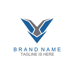 Letter V logo icon design template elements