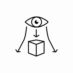 box view icon sign vector