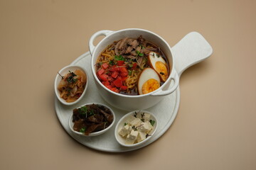 Indulge in a Delicious Noodle Bowl that comes with Toppings