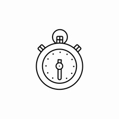 stopwatch timer icon sign vector