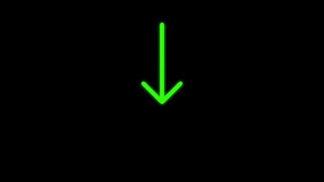 Animated arrow bouncing slide to down