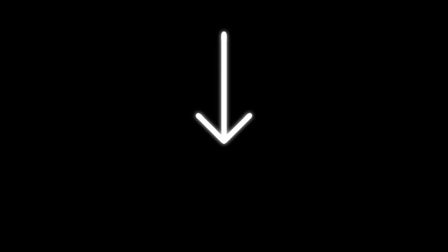 Animated arrow bouncing slide to down