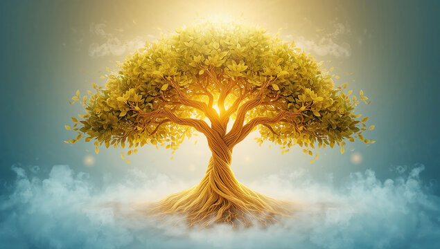 The Golden Tree of Life: Roots in the Heavens