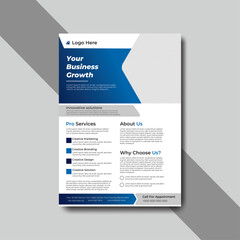 Corporate flyer design A4 Size Abstract Shape ColorFull Gradient Shape And Unique Idea 