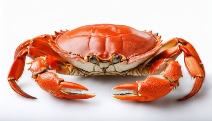isolated crabs on white background for marine life designs