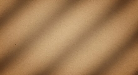 Abstract brown paper texture with diagonal light and shadow pattern