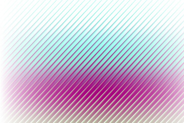 Diagonal lines create a vibrant gradient of teal and magenta, isolated on white background, offering a dynamic and visually appealing abstract design element