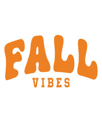 Autumn fall typography clip art design on plain white transparent isolated background for card, shirt, hoodie, sweatshirt, apparel, tag, mug, icon, poster or badge