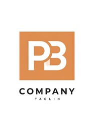 Obraz premium Square logo with initials