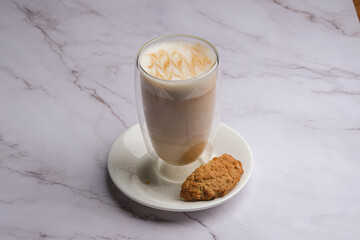 Savor the Delicious Coffee and a Tasty Cookie on a