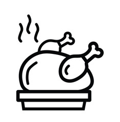 Traditional Festive Dinner Table with Roasted Turkey and Holiday Decorations