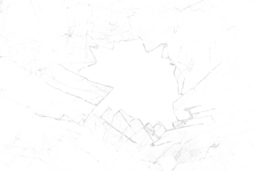 Shattered Broken Glass with Central Hole on Black Background – Realistic Cracked Window Texture