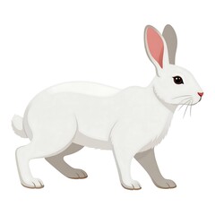 Obraz premium White rabbit profile