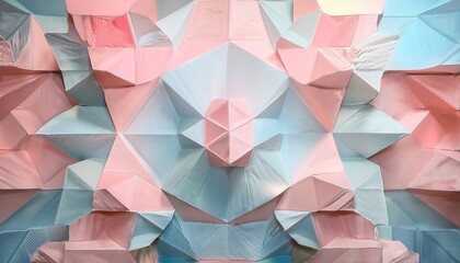 soft pastel colors create abstract geometric pattern evoking calmness and creativity