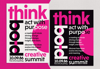 Think Bold Swiss Flyer Layout