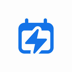 calendar time booster icon sign vector