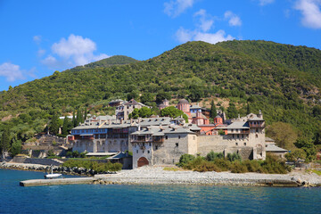 The Holy Monastery of Xenophontos in Mount Athos, Greece