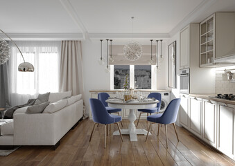 3d render of modern luxury 