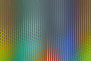 Fototapeta premium Abstract vertical stripes of vibrant colors, including green, yellow, red, and blue, create a mesmerizing and dynamic visual texture with a subtle shimmer, digital design