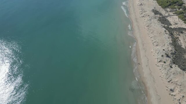 Playa del Pinet y Babilonia en Santa Pola y Guardamar , en Alicante , Valencia , Espa&ntilde;a