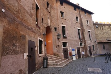 Sunset Skyline of Rome with Historic Domes
