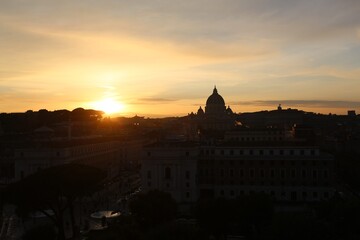 St. Peter’s Basilica at Sunset, Vatican City