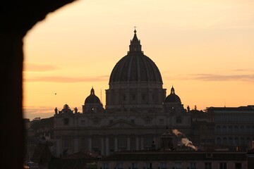 St. Peter’s Basilica at Sunset, Vatican City