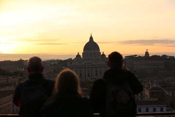 St. Peter’s Basilica at Sunset, Vatican City