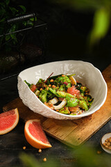 vibrant citrus salad, fresh grapefruit and kale salad, refreshing citrus